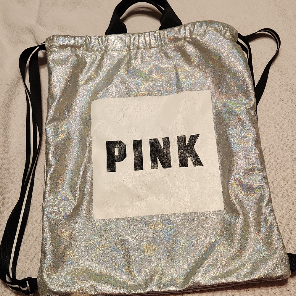 PINK Victoria's Secret Holographic Backpack